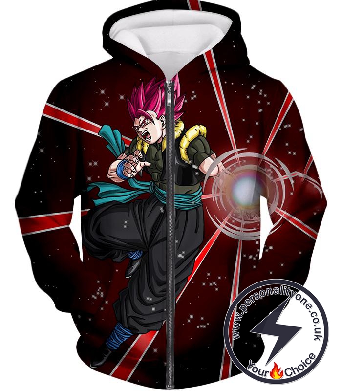 Dragon Ball Super Cool Gogeta Xeno Super Saiyan God Awesome Anime Action Zip Up Hoodie